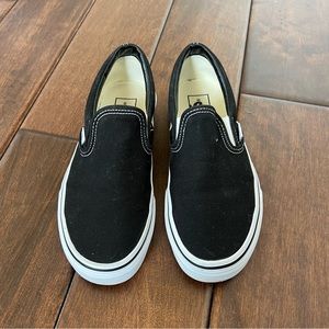 Black Slip On Vans